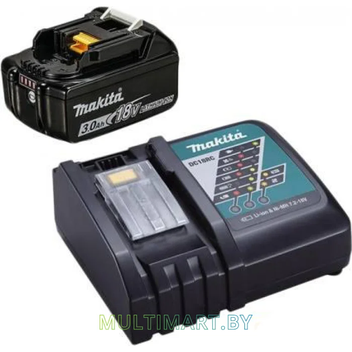 Аккумулятор с зарядным устройством Makita BL1830B + DC18RC (18В/3.0 Ah + 7.2-18В)